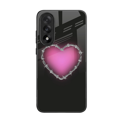 Chained Heart back phone cover | glass case for oneplus nord 5