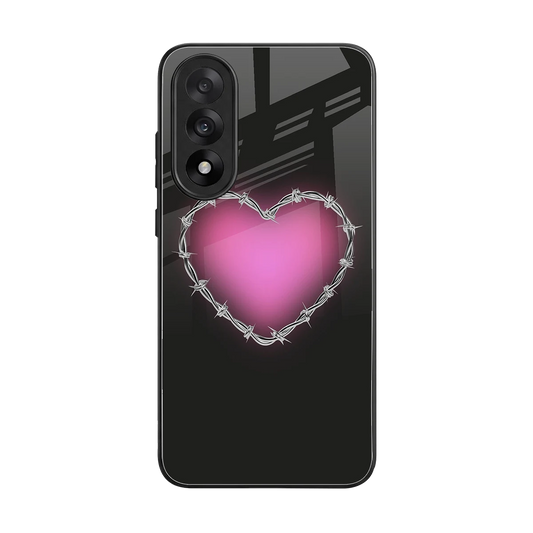 Chained Heart back phone cover | glass case for oneplus nord 5
