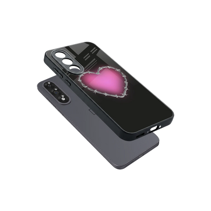 Chained Heart sleek oneplus nord 5 cover with tempered glass back and TPU edges