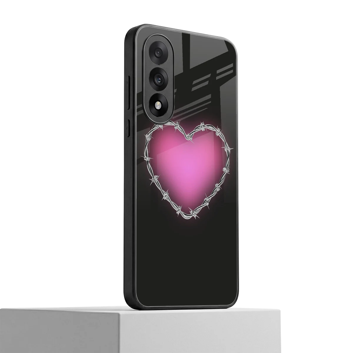 Chained Heart oneplus nord 5 mobile cover | shockproof glass phone case