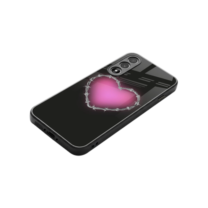 Chained Heart stylish phone case for oneplus nord 5 | glossy glass and slim fit