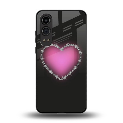 Chained Heart back phone cover | glass case for oneplus nord ce 4 lite