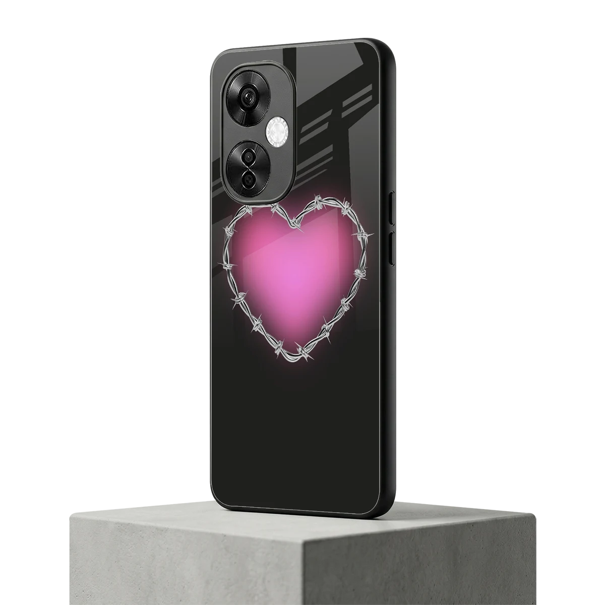 Chained Heart oneplus nord ce 3 lite mobile cover | shockproof glass phone case