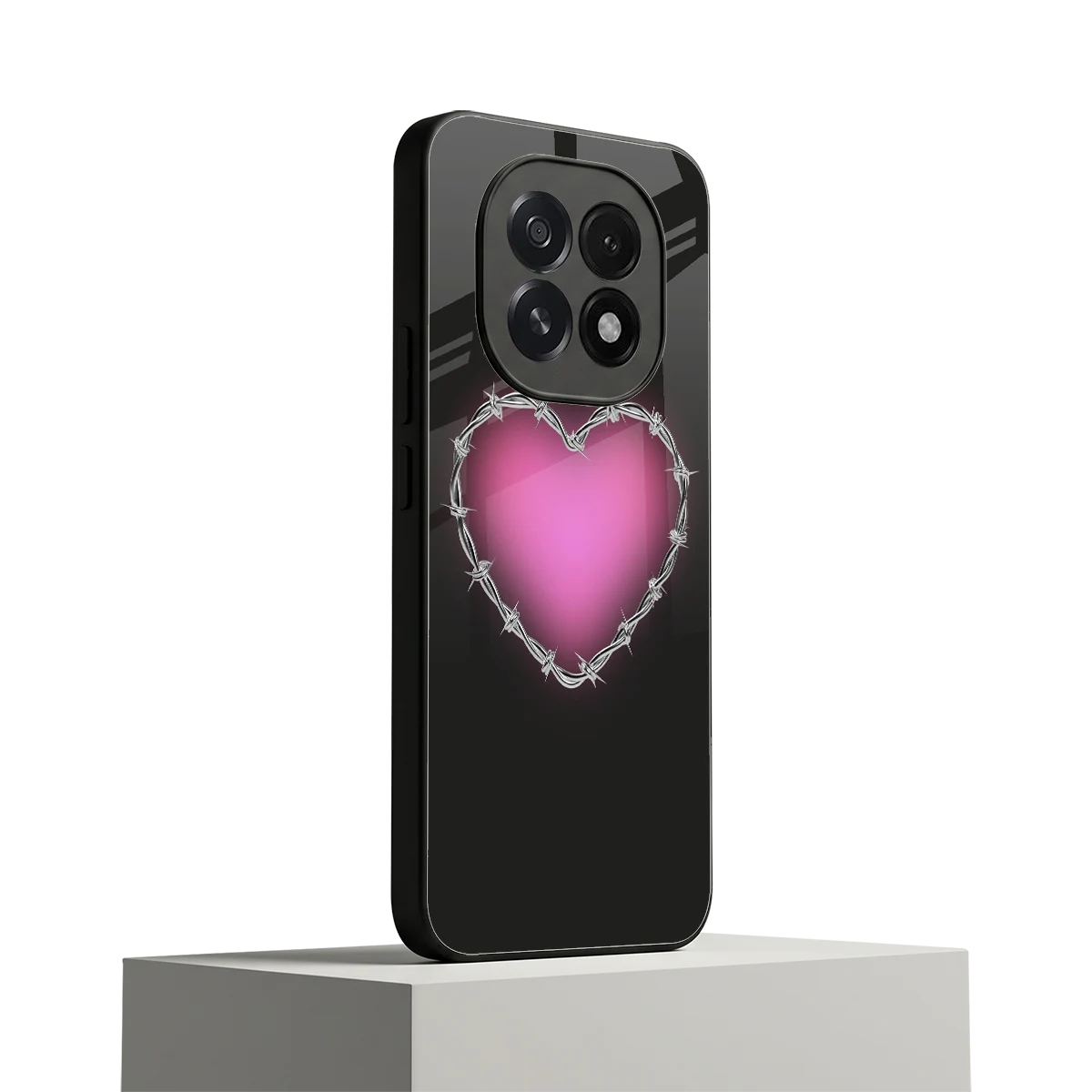 Chained Heart oppo f29 5g mobile cover | shockproof glass phone case