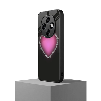 Chained Heart oppo f31 pro 5g mobile cover | shockproof glass phone case