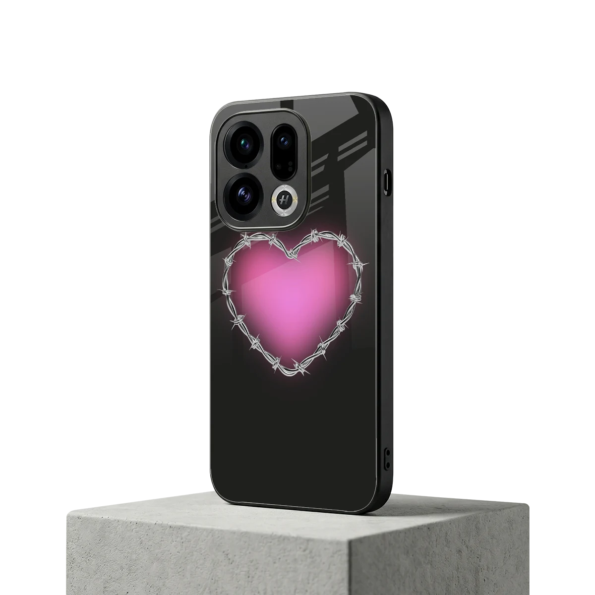 Chained Heart oppo find x9 mobile cover | shockproof glass phone case