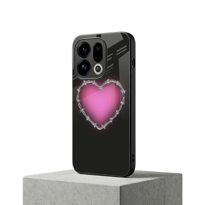 Chained Heart oppo find x9 mobile cover | shockproof glass phone case