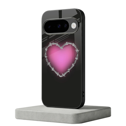 Chained Heart google pixel 10 mobile cover | shockproof glass phone case