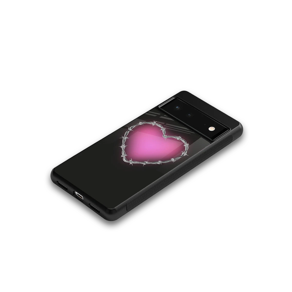 Chained Heart google pixel 6 mobile cover | shockproof glass phone case