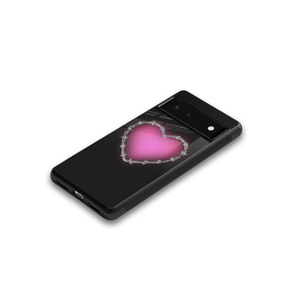 Chained Heart google pixel 6 mobile cover | shockproof glass phone case