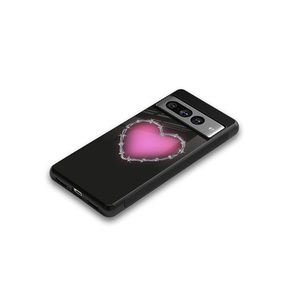 Chained Heart google pixel 7 pro mobile cover | shockproof glass phone case