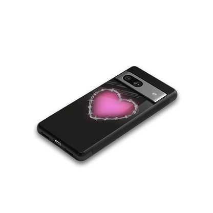 Chained Heart google pixel 7 mobile cover | shockproof glass phone case