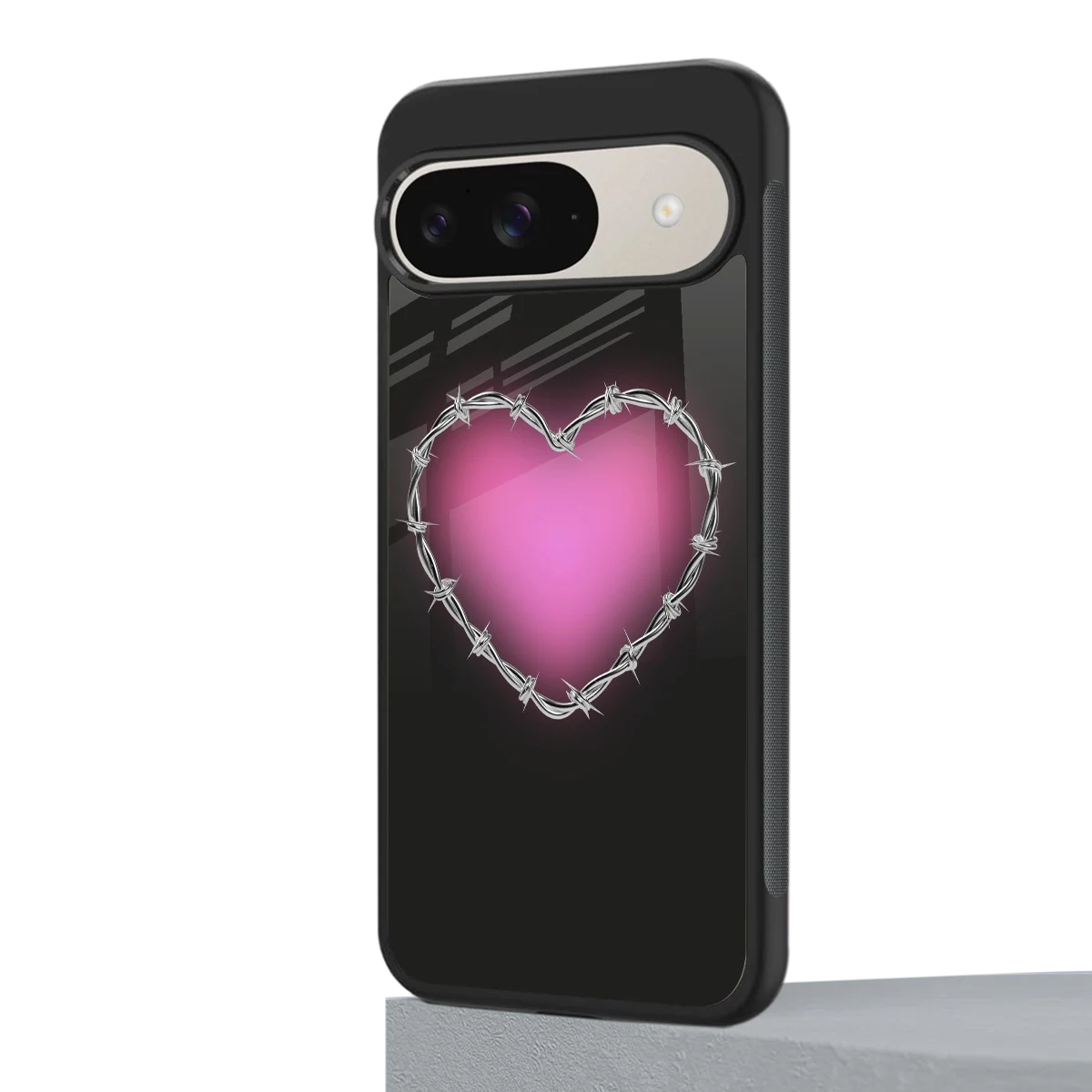 Chained Heart google pixel 9 mobile cover | shockproof glass phone case