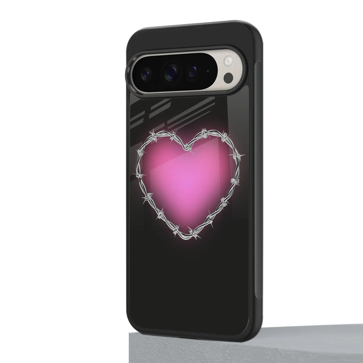 Chained Heart google pixel 9 pro mobile cover | shockproof glass phone case
