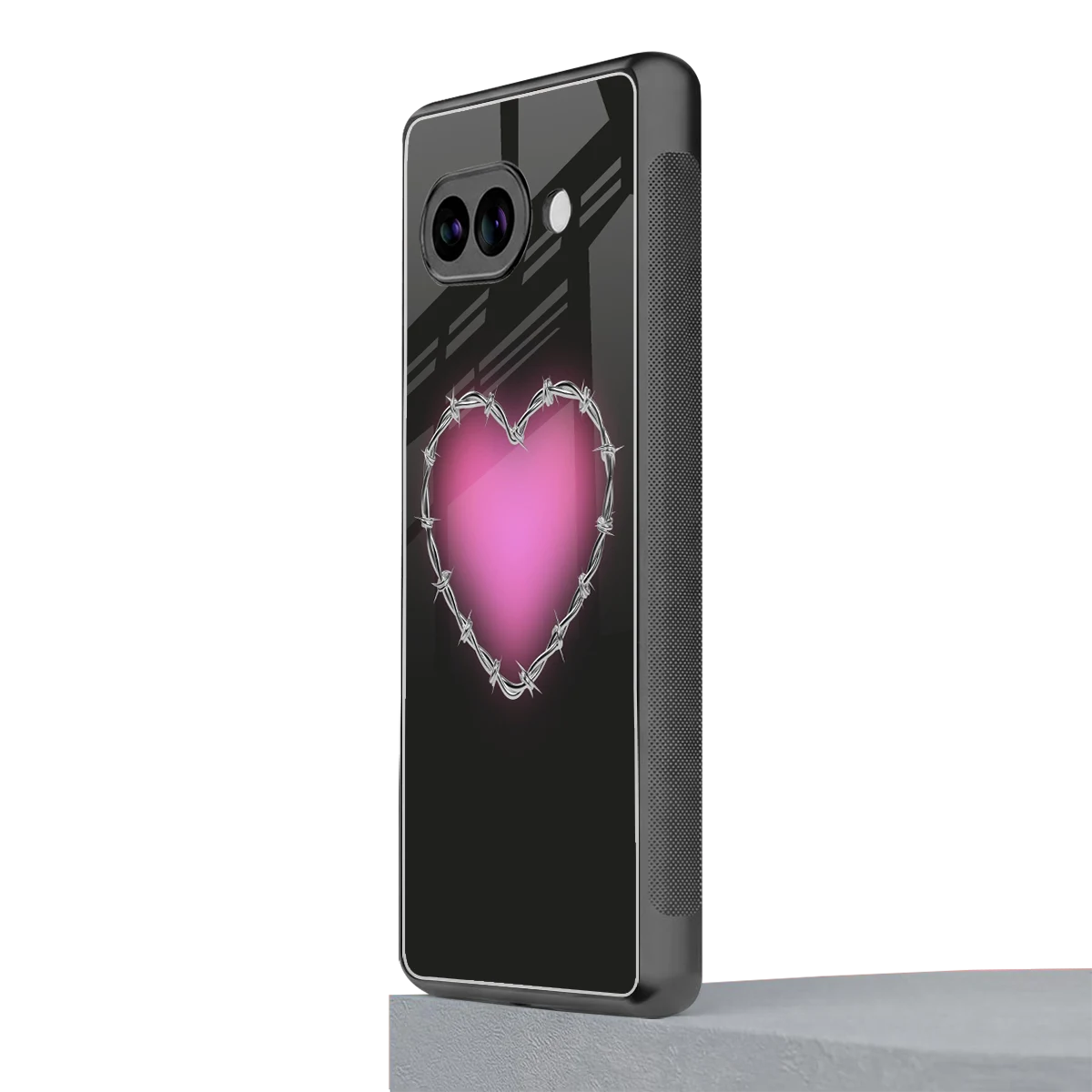 Chained Heart google pixel 10a mobile cover | shockproof glass phone case