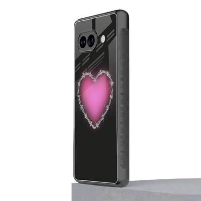 Chained Heart google pixel 10a mobile cover | shockproof glass phone case