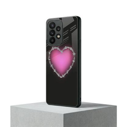 Chained Heart samsung galaxy a23 mobile cover | shockproof glass phone case