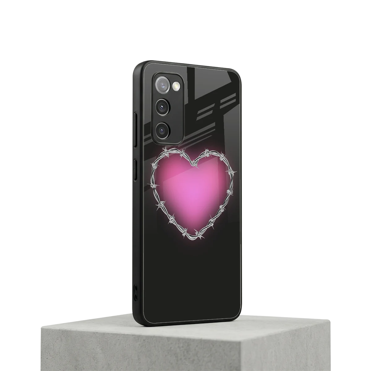 Chained Heart samsung galaxy s20 fe mobile cover | shockproof glass phone case