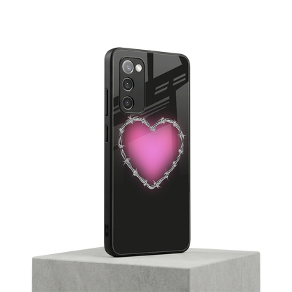 Chained Heart samsung galaxy s20 fe mobile cover | shockproof glass phone case