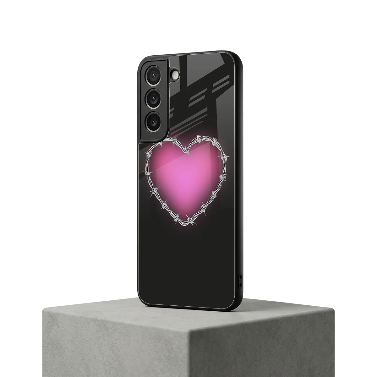 Chained Heart samsung galaxy s22 mobile cover | shockproof glass phone case