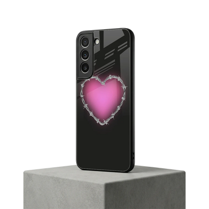 Chained Heart samsung galaxy s22 mobile cover | shockproof glass phone case