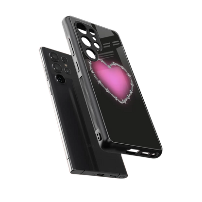 Chained Heart sleek samsung galaxy s26 ultra cover with tempered glass back and TPU edges