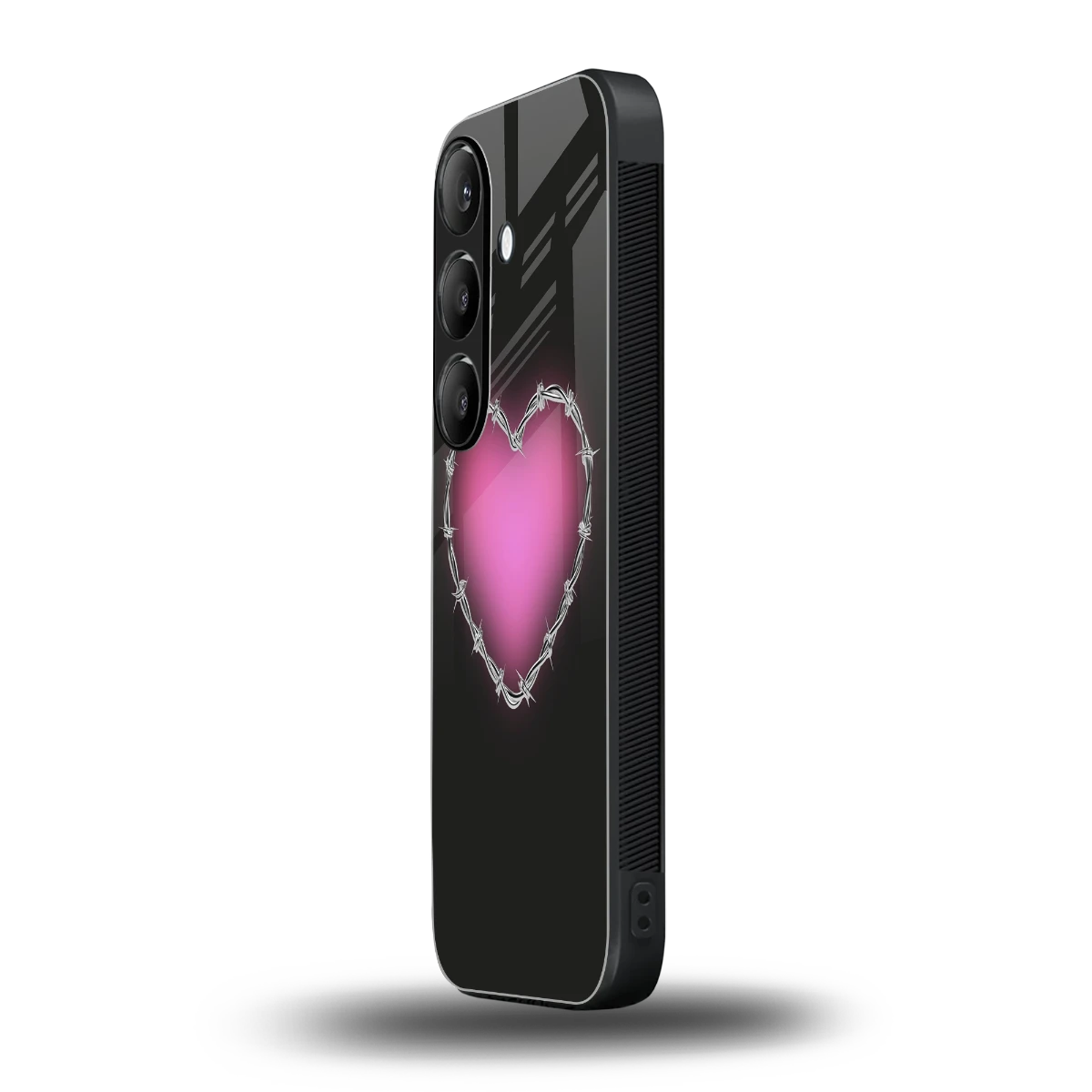 Chained Heart samsung galaxy s25 fe mobile cover | shockproof glass phone case