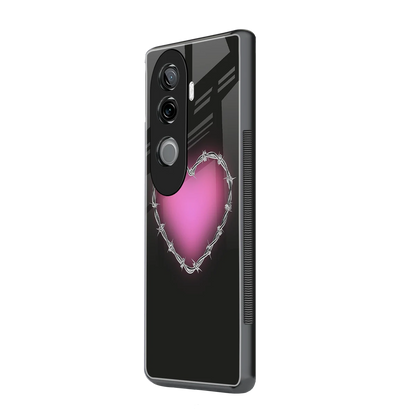 Chained Heart vivo v40e mobile cover | shockproof glass phone case