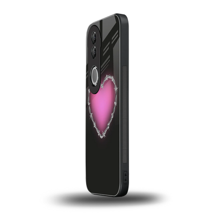 Chained Heart vivo v50 mobile cover | shockproof glass phone case