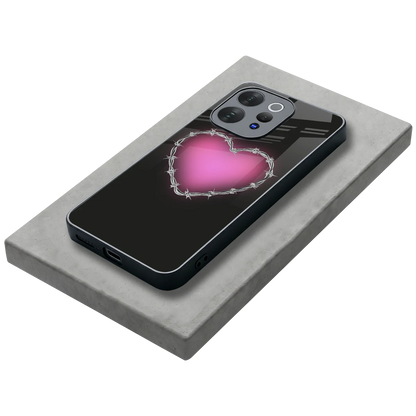 Chained Heart stylish phone case for vivo v70 elite | glossy glass and slim fit
