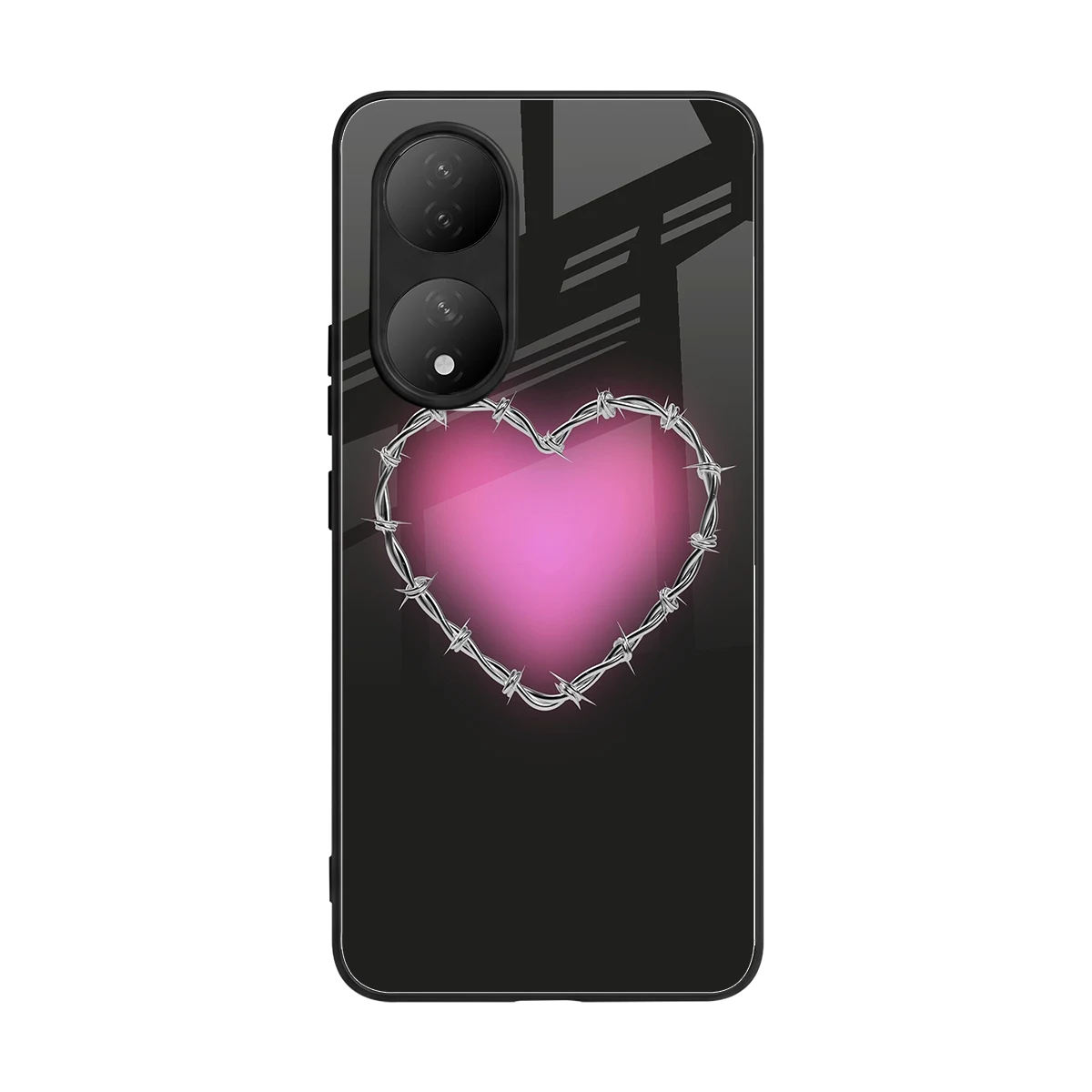 Chained Heart back phone cover | glass case for Vivo-y100