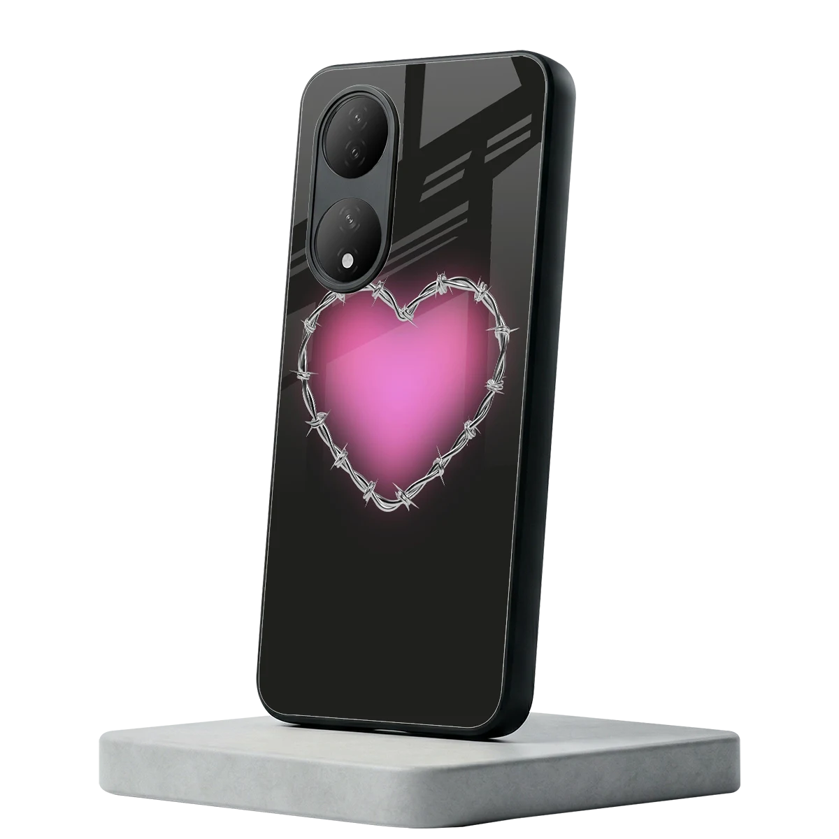 Chained Heart Vivo-y100 mobile cover | shockproof glass phone case
