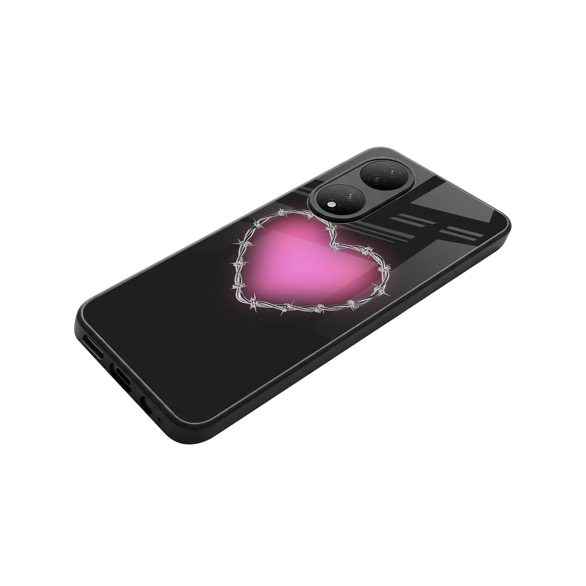 Chained Heart stylish phone case for Vivo-y100 | glossy glass and slim fit