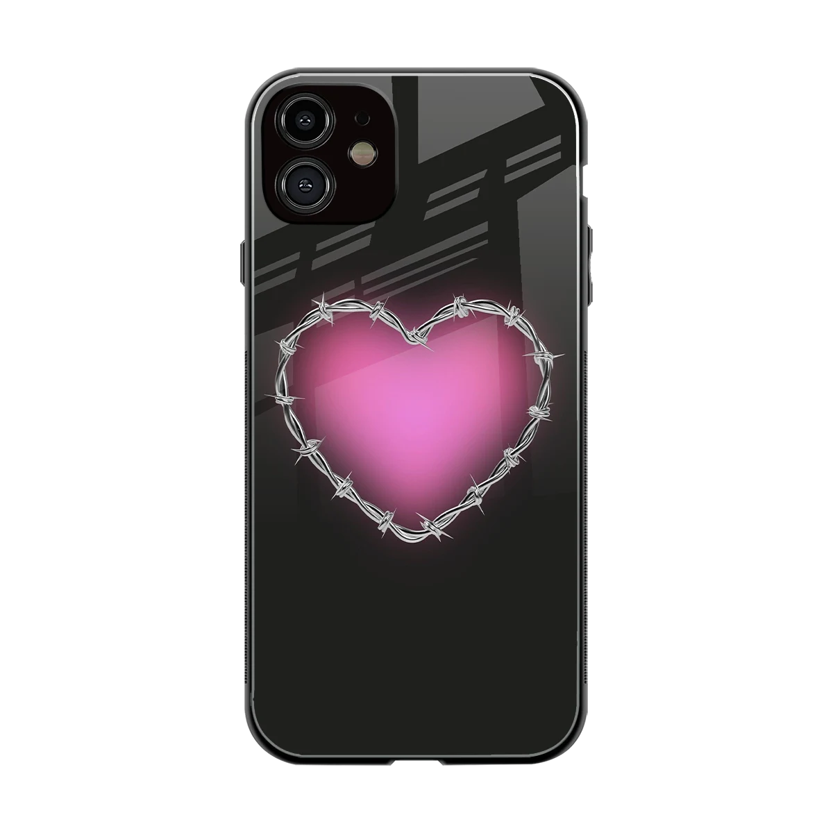 Chained Heart back phone cover | glass case for iphone 12