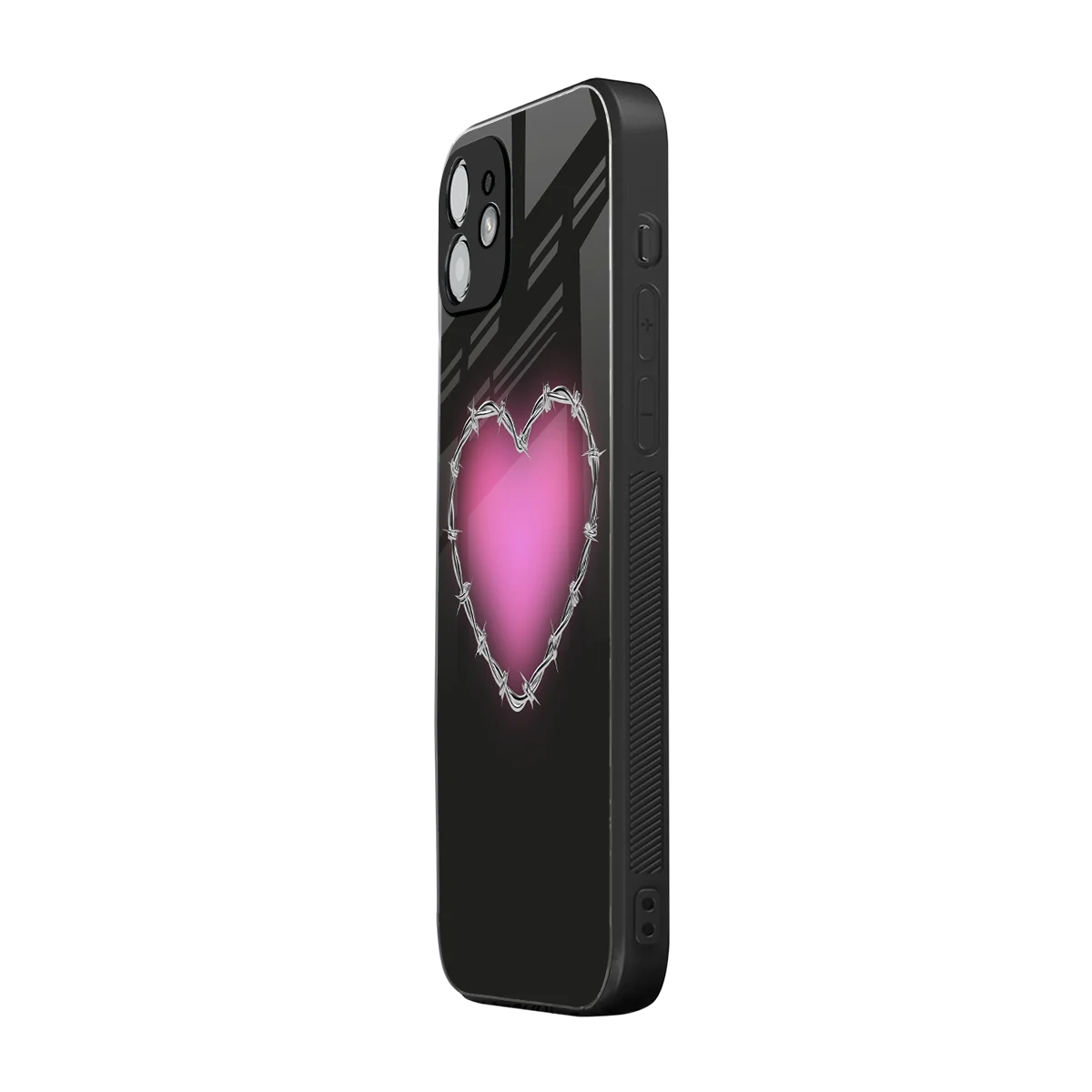 Chained Heart iphone 12 mobile cover | shockproof glass phone case