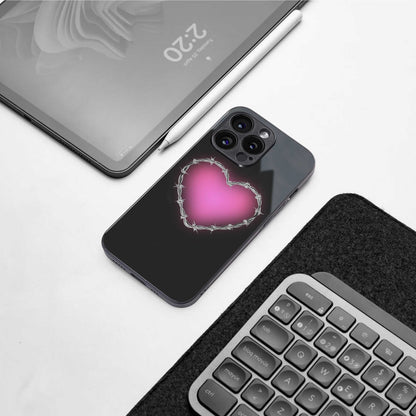 Chained Heart Phone Case for Iphone 13 Pro | Glass Case