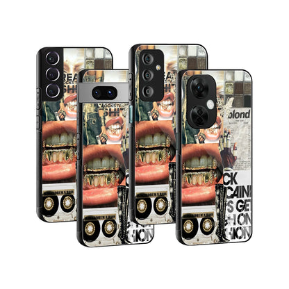 Stylish Glass Back Case for All Smartphones iPhone, Samsung, OnePlus, Pixel, Redmi, Oppo, Vivo, Motorola