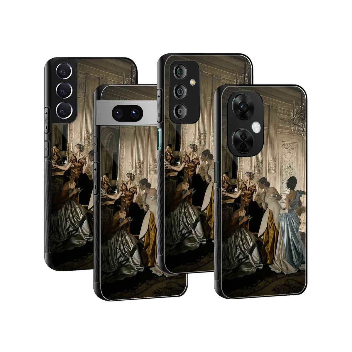 Stylish Glass Back Case for All Smartphones iPhone, Samsung, OnePlus, Pixel, Redmi, Oppo, Vivo, Motorola