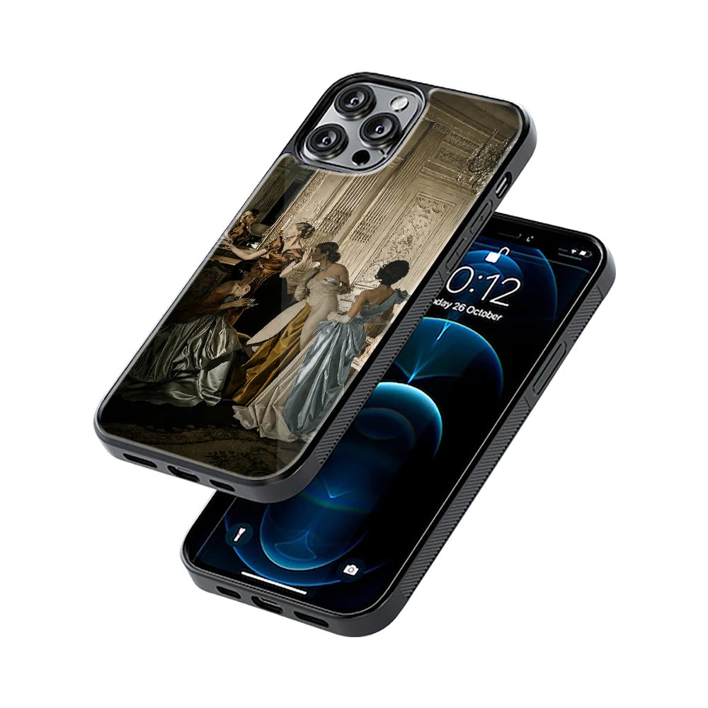 Protective Glass Back Phone Case Compatible with iPhone, Samsung, OnePlus, Pixel & More