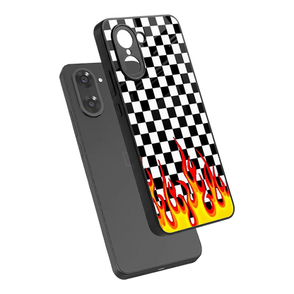 Check Fire sleek oneplus nord ce5 5g cover with tempered glass back and TPU edges