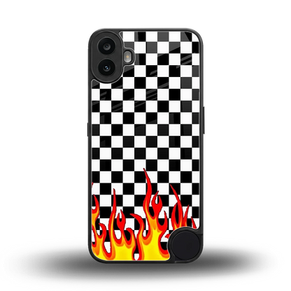 Check Fire back phone cover | glass case for cmf nothing phone 1