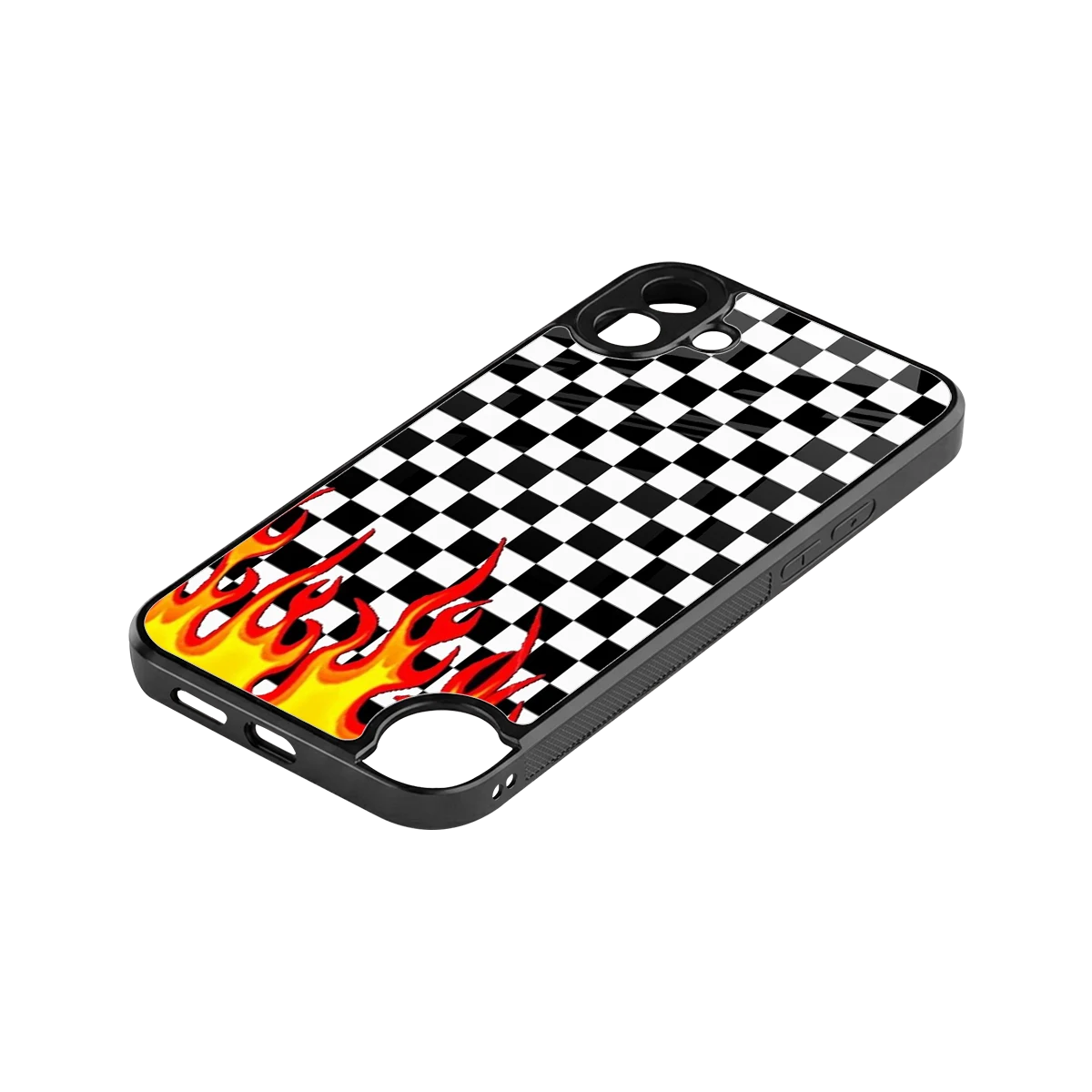 Check Fire stylish phone case for cmf nothing phone 1 | glossy glass and slim fit