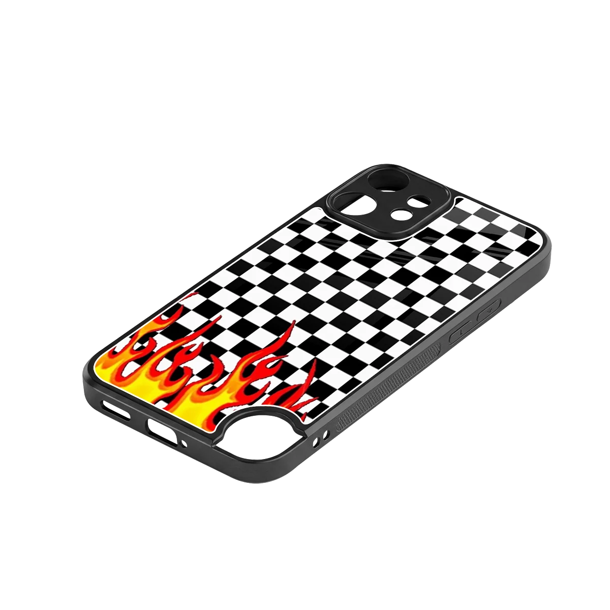 Check Fire stylish phone case for cmf nothing phone 2 pro | glossy glass and slim fit