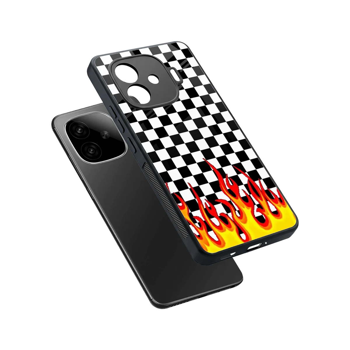 Check Fire sleek iqoo neo 10r 5g cover with tempered glass back and TPU edges