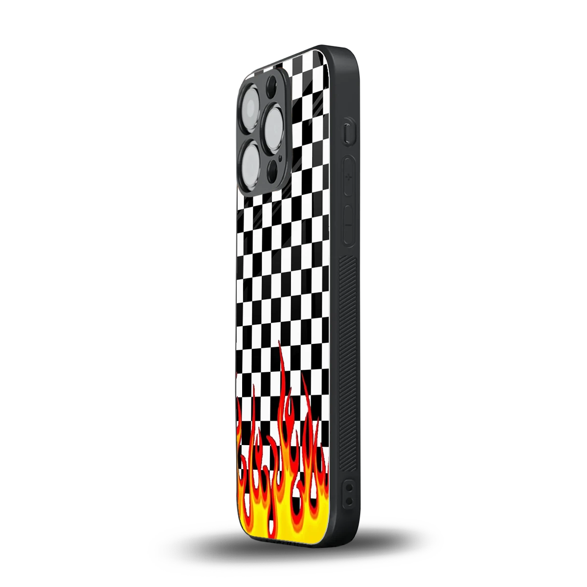 Check Fire iphone 13 pro mobile cover | shockproof glass phone case