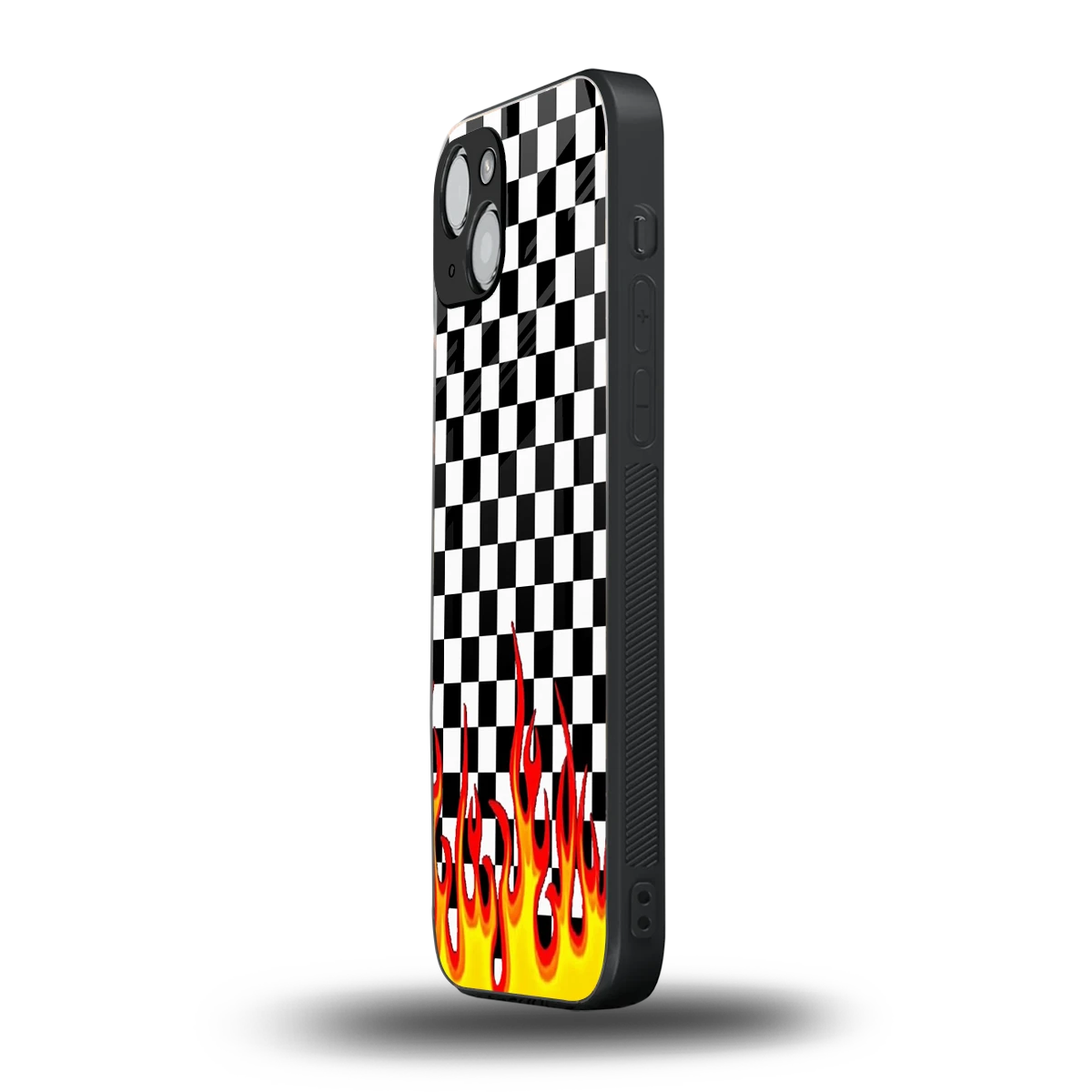Check Fire iphone 13 mobile cover | shockproof glass phone case