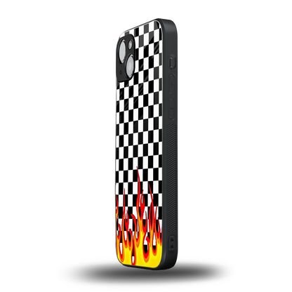 Check Fire iphone 13 mobile cover | shockproof glass phone case