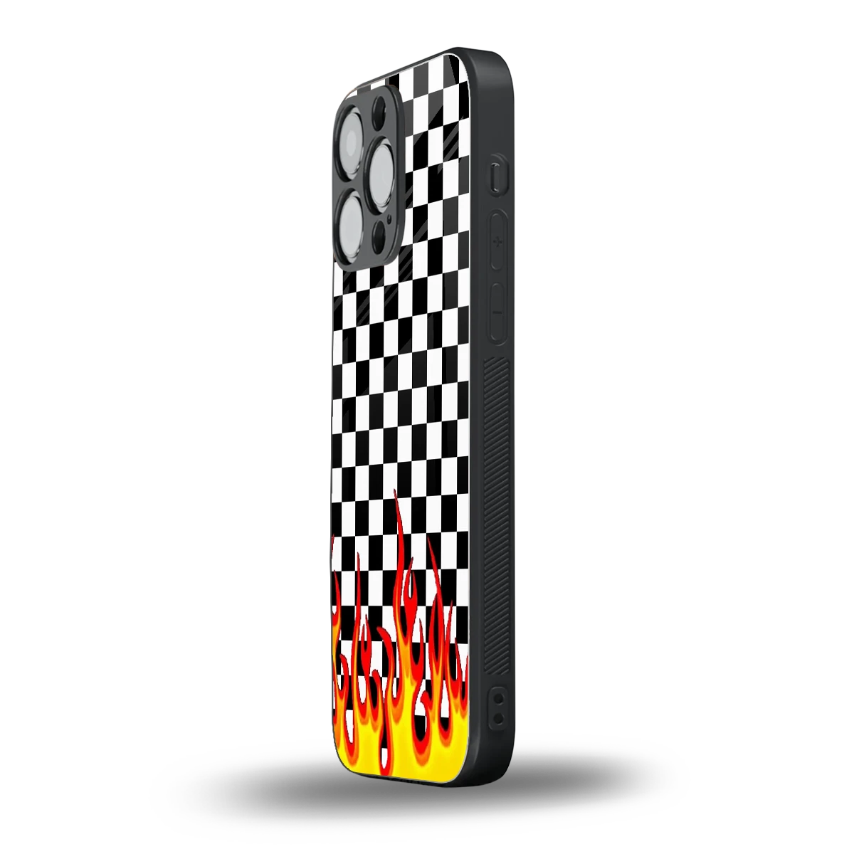 Check Fire iphone 15 pro max mobile cover | shockproof glass phone case