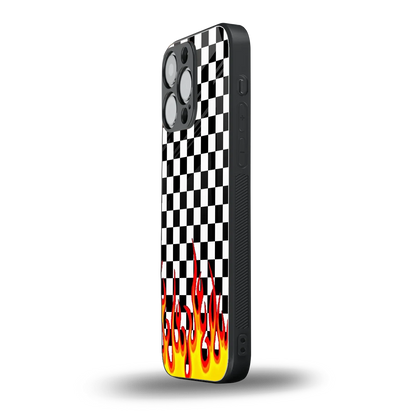 Check Fire iphone 16 pro max mobile cover | shockproof glass phone case