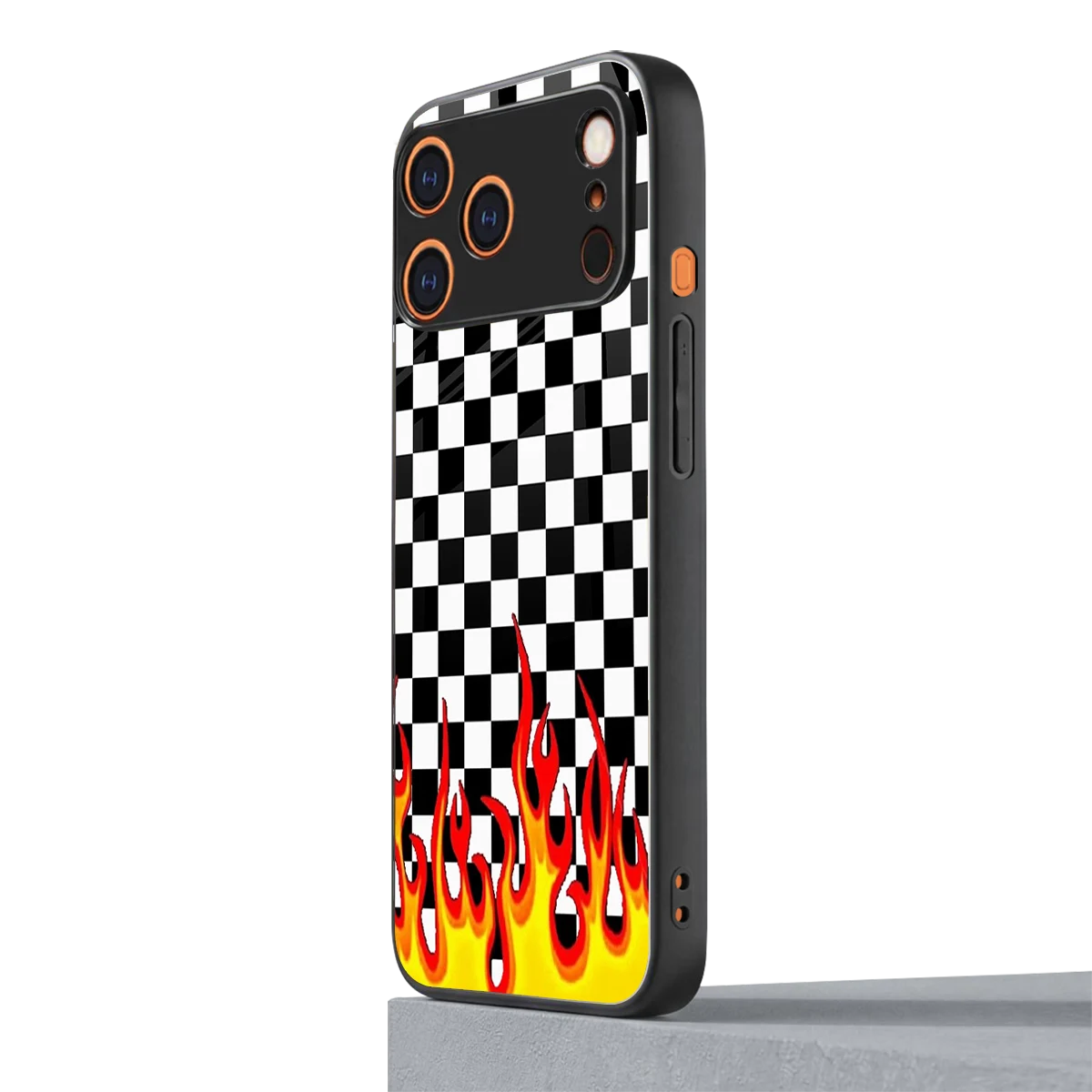 Check Fire iphone 17 pro max mobile cover | shockproof glass phone case